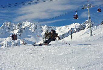 Skifahrer am Fellhorn
